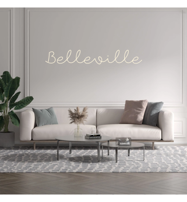 Custom text: Belleville