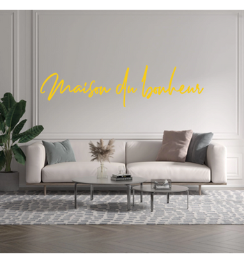 Custom text: Maison du bonheur