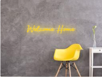 Custom text: Welcome Home