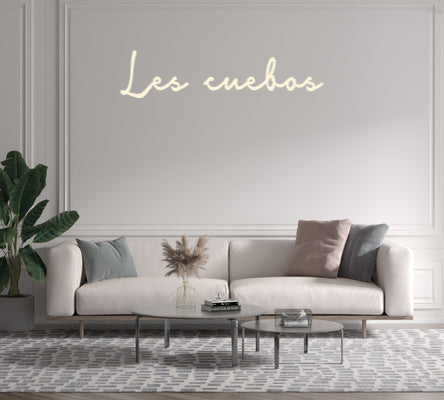 Custom text: Les cuebos