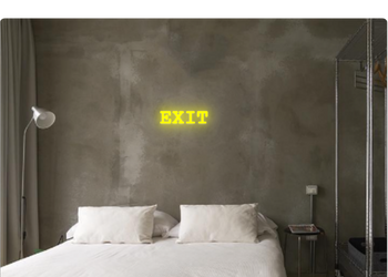 Custom text: EXIT