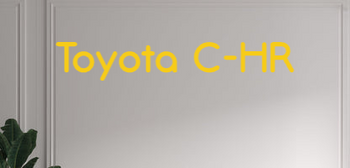 Custom text: Toyota C-HR