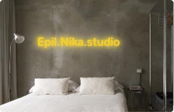 Custom text: Epil.Nika.studio