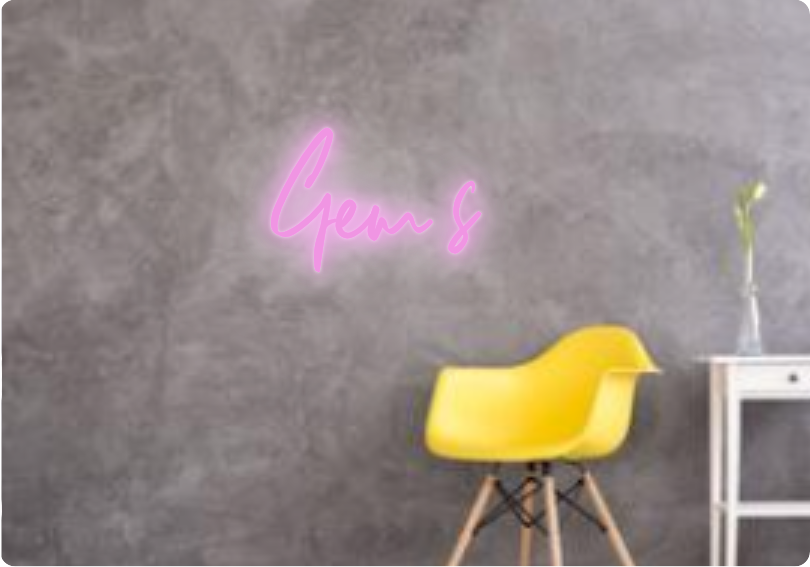 Custom text: Gem’s