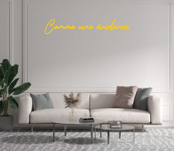 Custom text: Comme une évidence