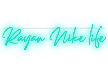 Custom text: Rayan Nike life