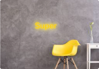 Custom text: Super