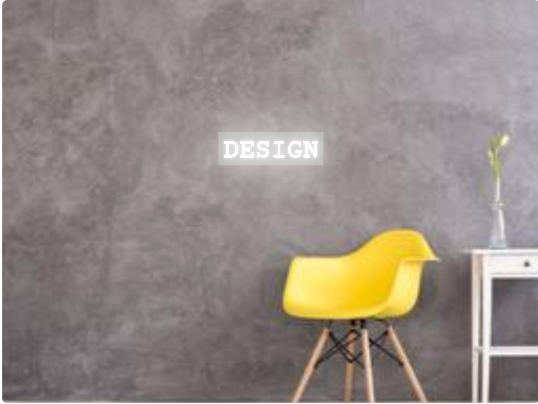 Custom text: DESIGN