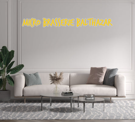 Custom text: Micro brasserie Balthazar