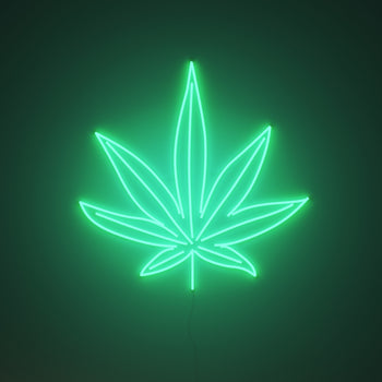 Ganja Leaf - Neon LED Sign