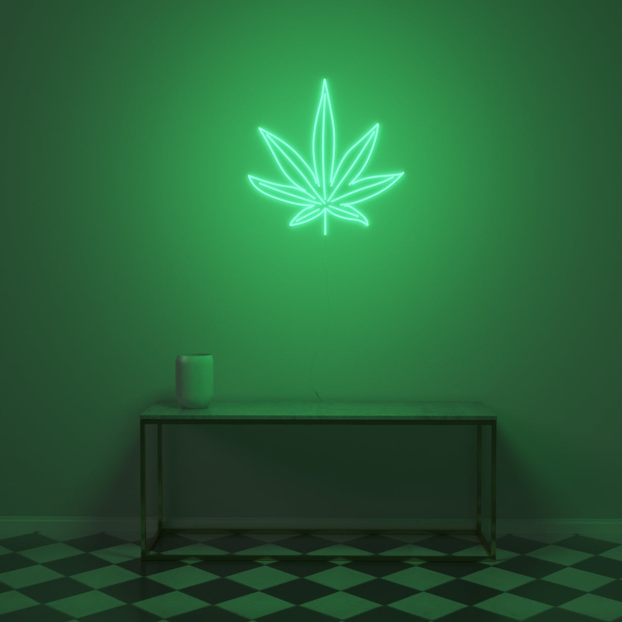 Ganja Leaf - Neon LED Sign