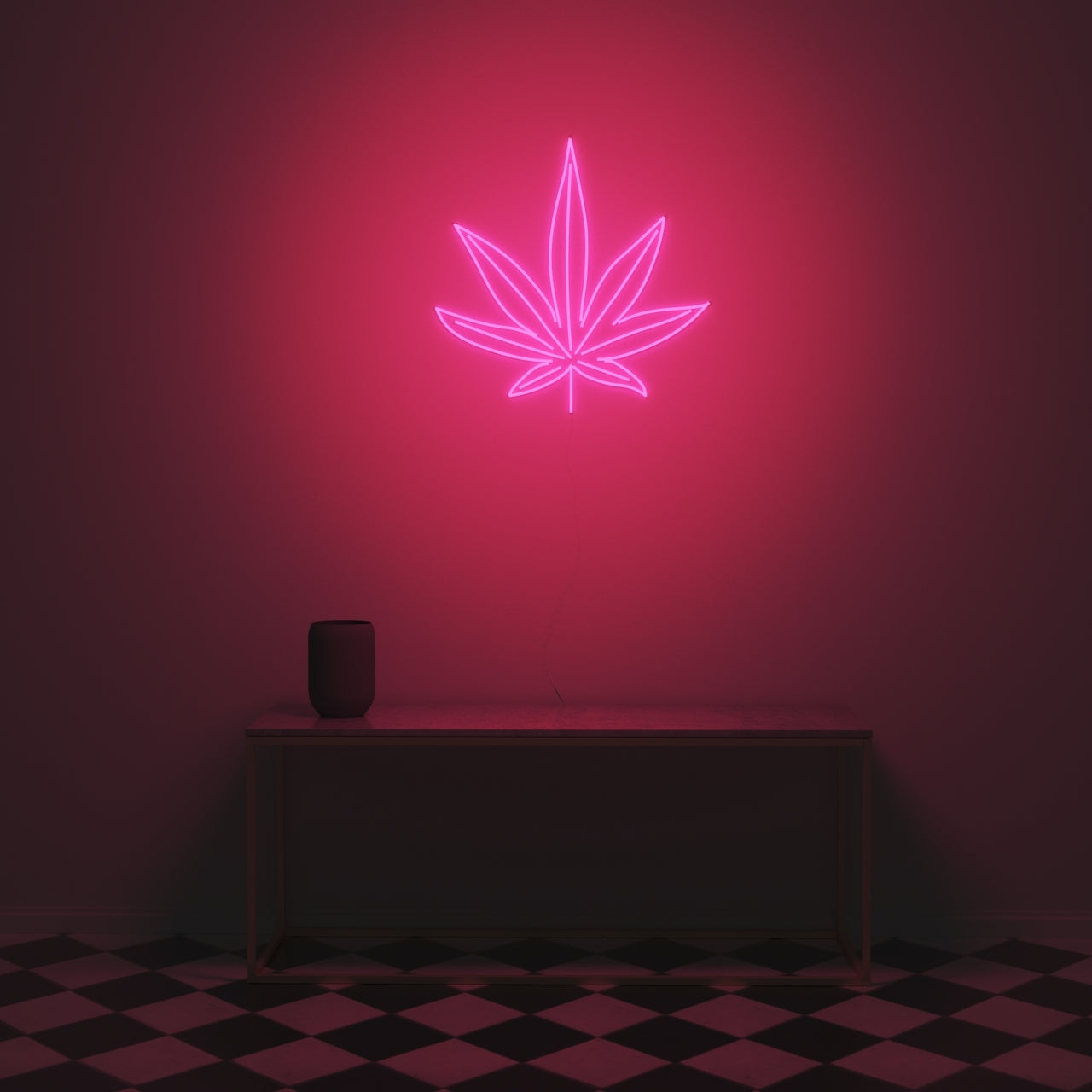 Ganja Leaf - Neon LED Sign