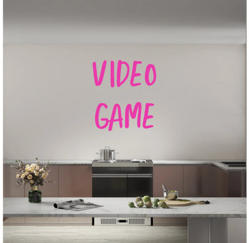 Custom text: VIDEO
GAME
