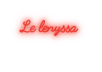 Custom text: Le lenyssa