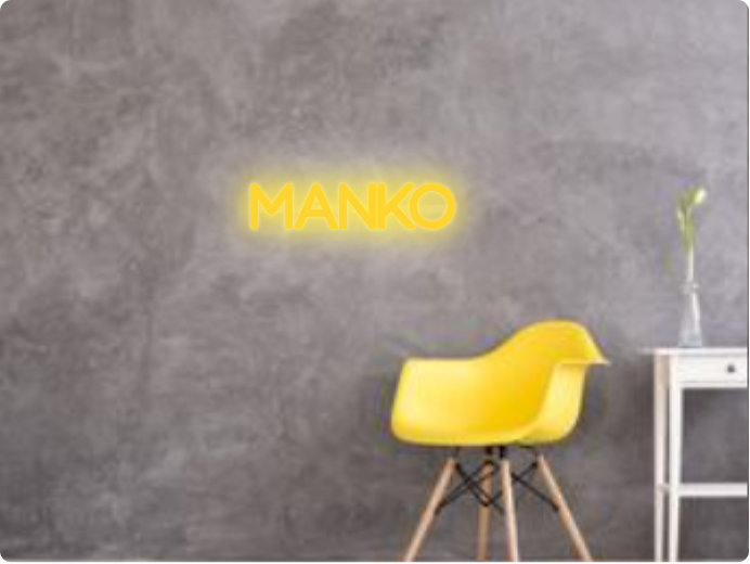 Custom text: MANKO