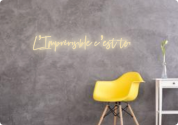 Custom text: L’Imprévisible c’est toi