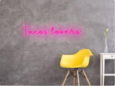 Custom text: Tacos lovers