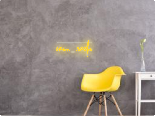 Custom text: iam._.radu