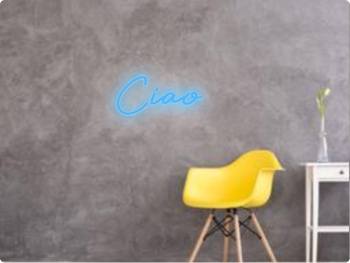 Custom text: Ciao