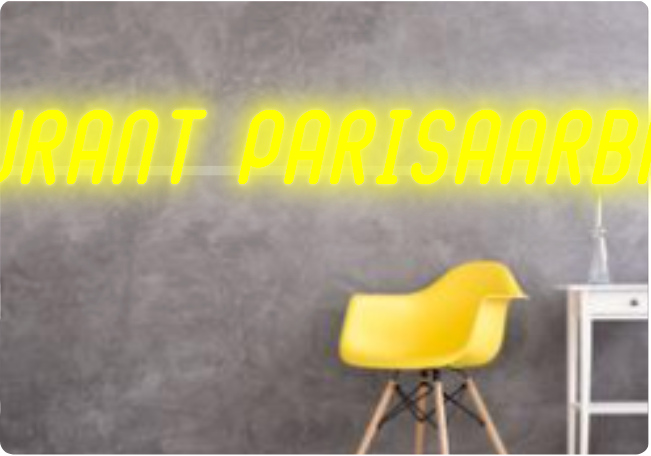 Custom text: RESTAURANT PARISAARBRUCKEN