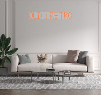 Custom text: OLD & RETRO