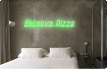 Custom text: Belnova Pizza
