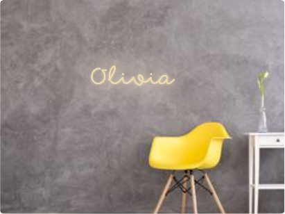 Custom text: Olivia