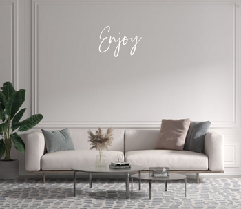 Custom text: Enjoy
