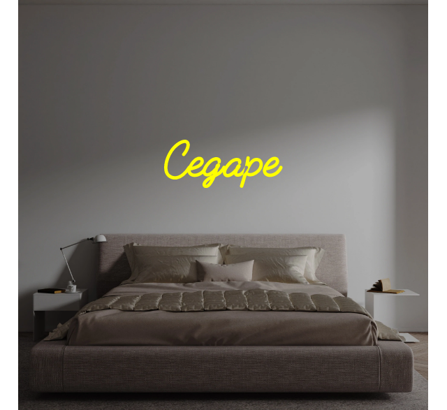 Custom text: Cegape