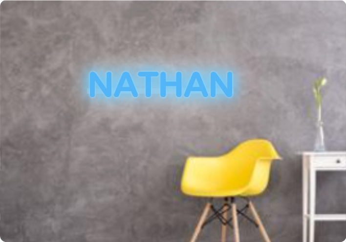 Custom text: NATHAN