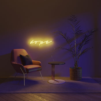 Dope, neon LED sign