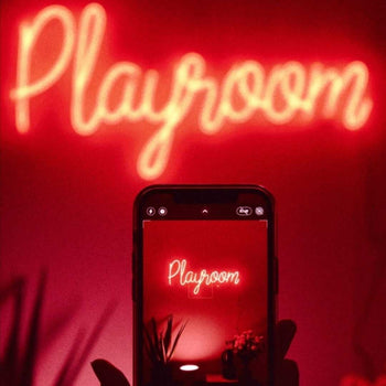 Playroom, neon LED sign
