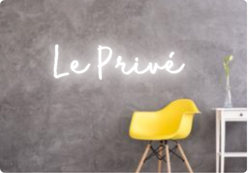 Custom text: Le Privé