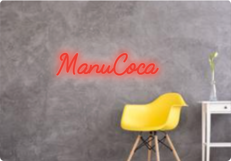 Custom text: ManuCoca