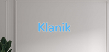 Custom text: Klanik
