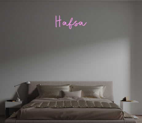 Custom text: Hafsa