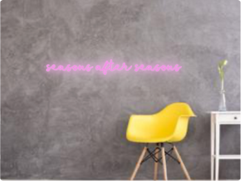 Custom text: seasons after seasons
