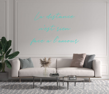 Custom text: La distance 
n