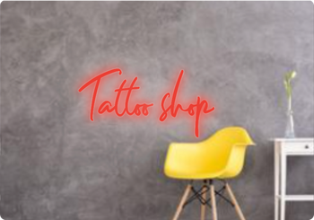 Custom text: Tattoo shop