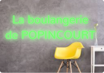 Custom text: La boulangerie 
de POPINCOURT