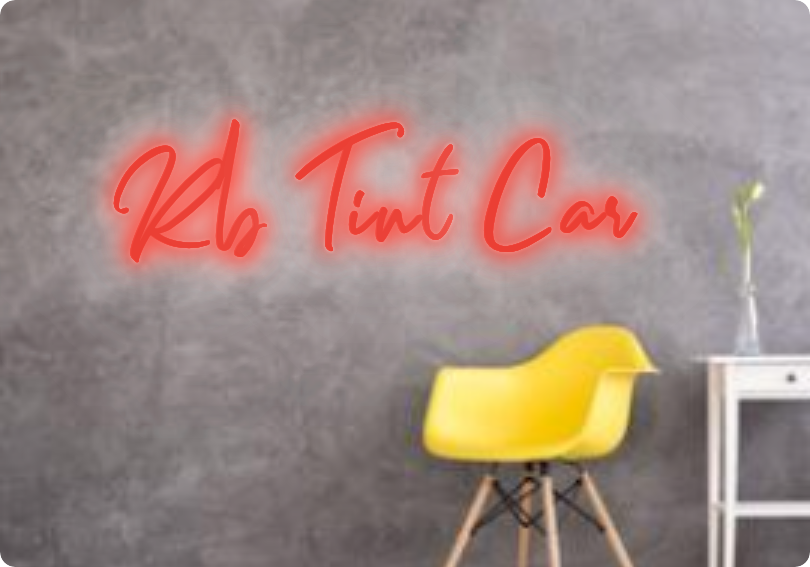Custom text: Rb Tint Car