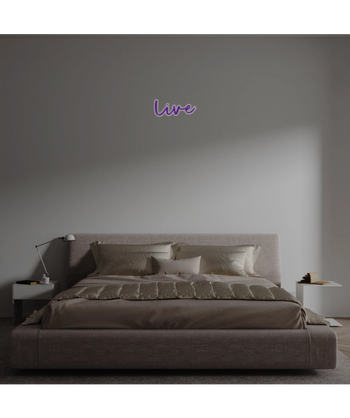 Custom text: live