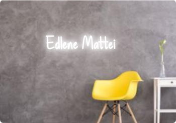 Custom text: Edlene Mattei
