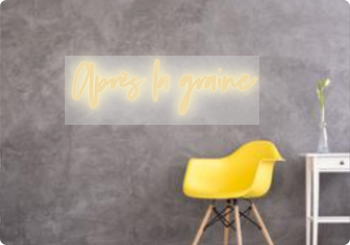 Custom text: Après la graine