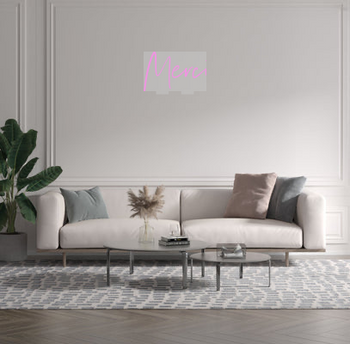 Custom text: Merci