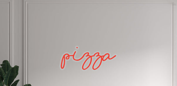 Custom text: PIZZA