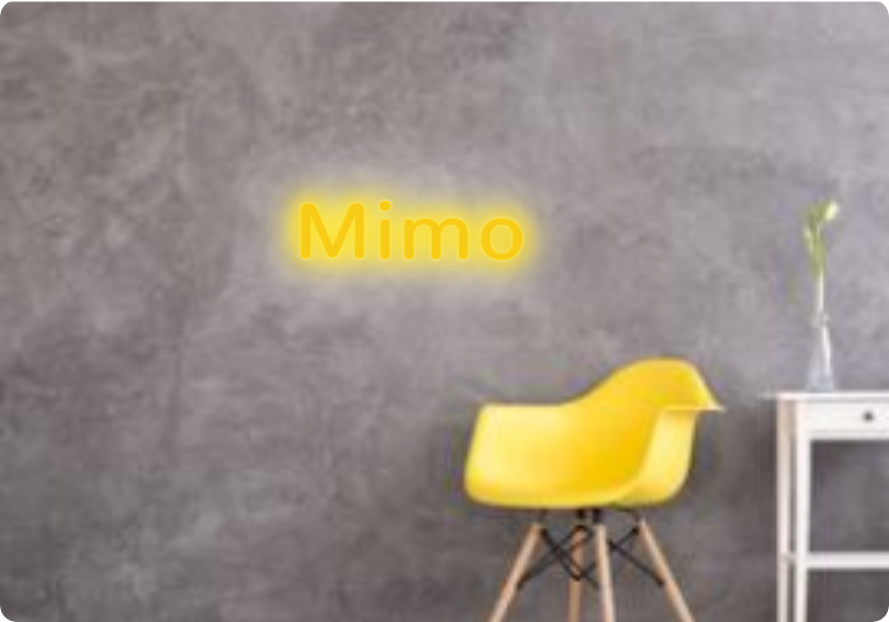 Custom text: Mimo