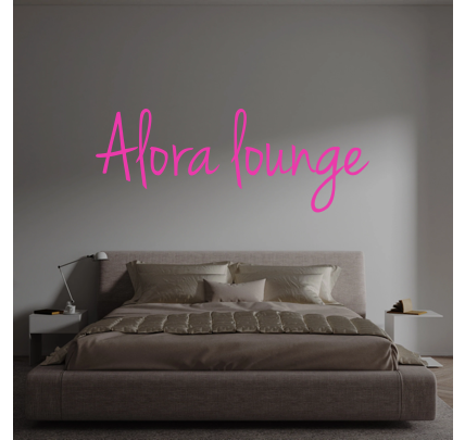 Custom text: Alora lounge