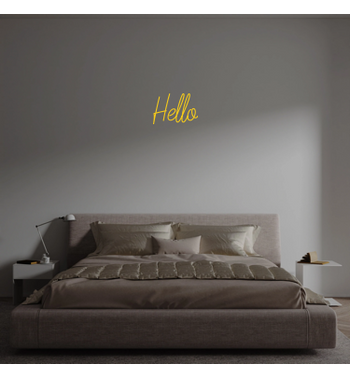 Custom text: Hello