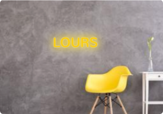 Custom text: LOURS